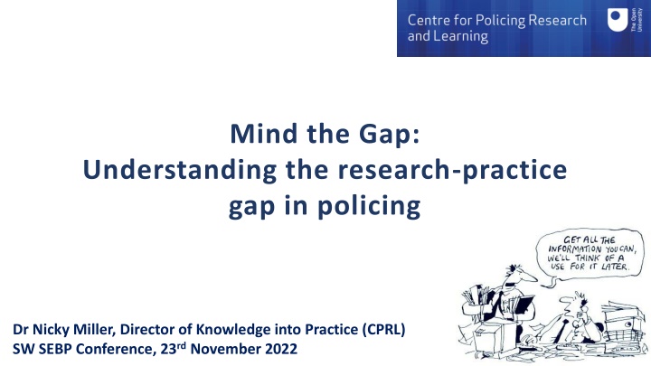 mind the gap n.w
