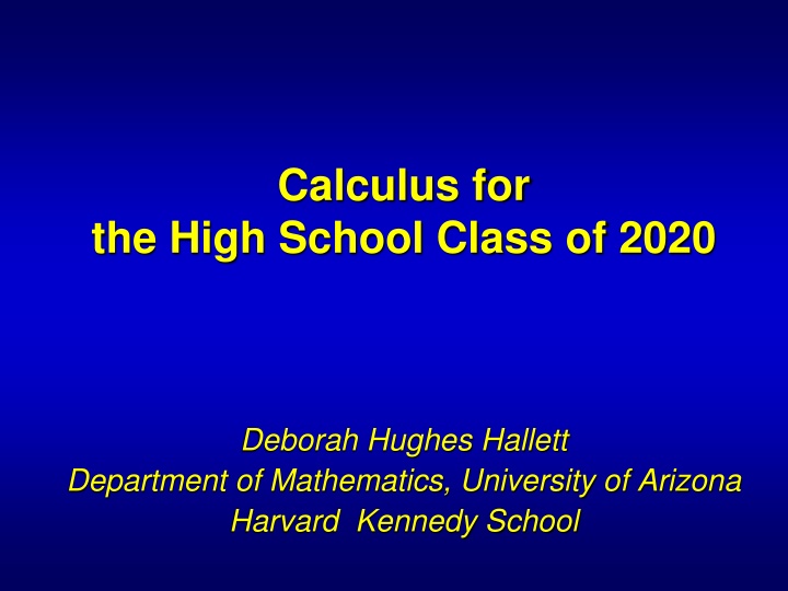 calculus for n.w