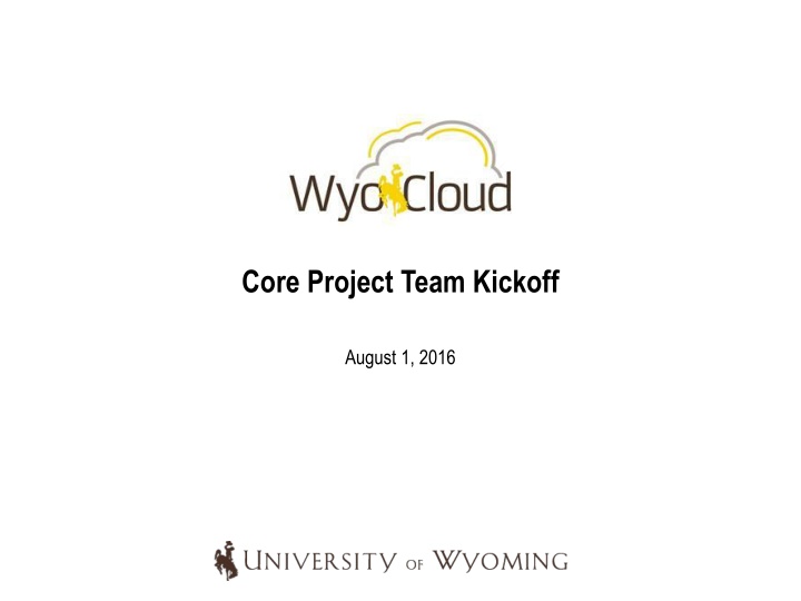 core project team kickoff n.w