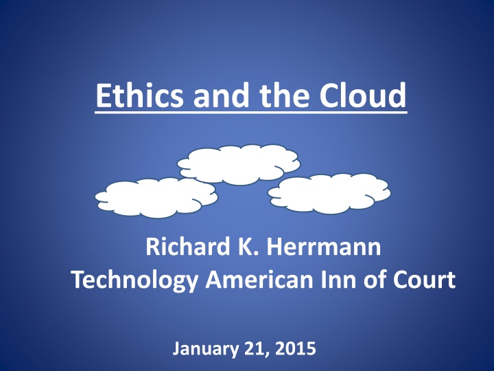 ethics and the cloud n.w