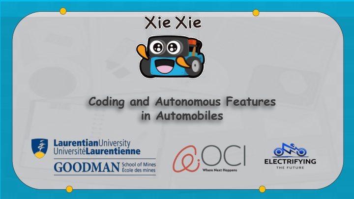 coding and autonomous features in automobiles n.w