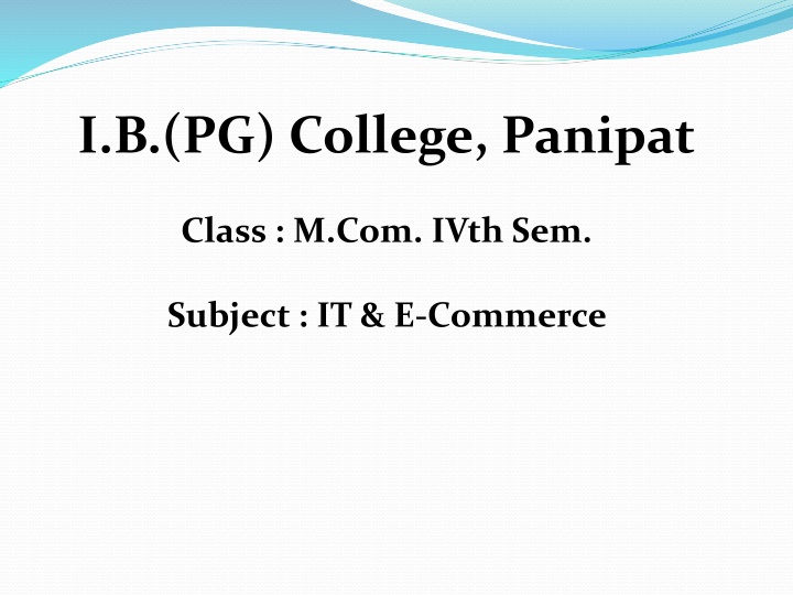 i b pg college panipat n.w