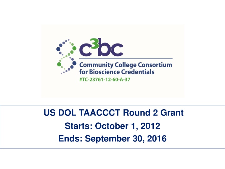 us dol taaccct round 2 grant starts october n.w