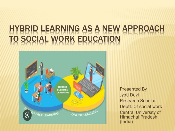 Hybrid Learning as a New Approach to Social Work Education