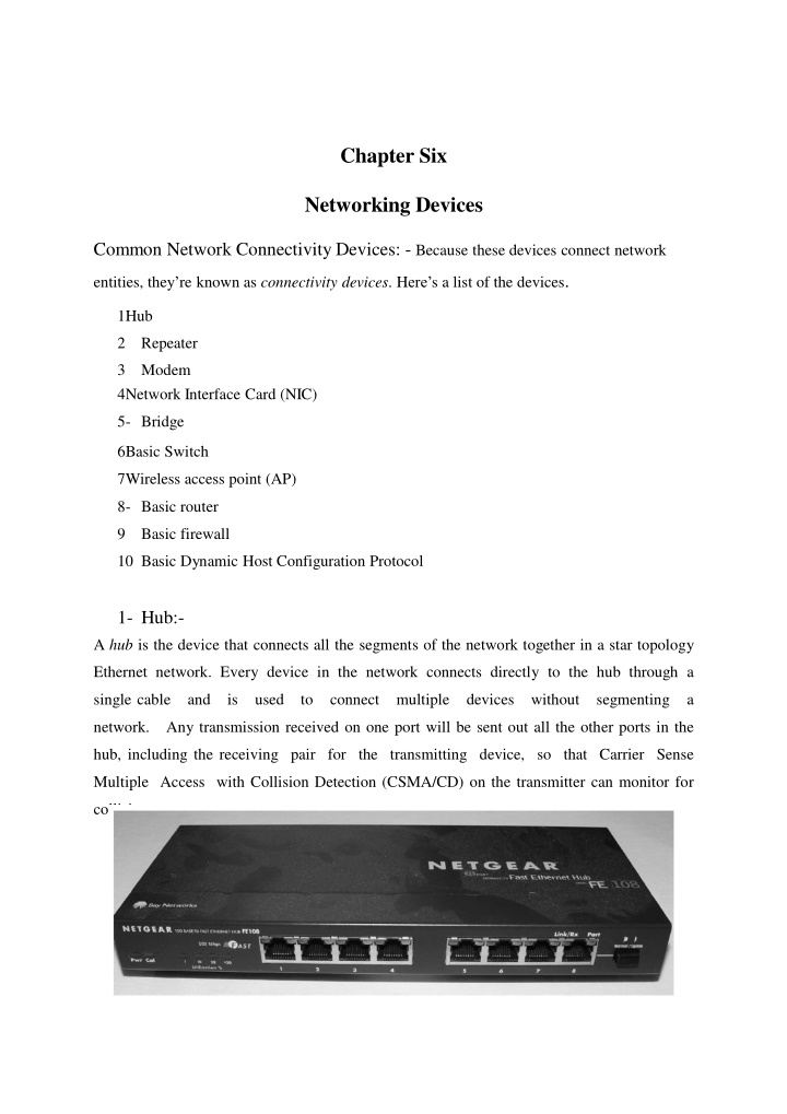 chapter six n.w
