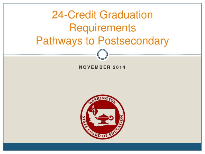 24 credit graduation requirements pathways n.w