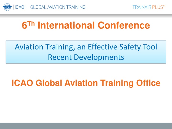 6 th international conference n.w