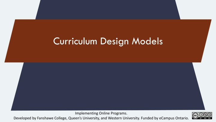 curriculum design models n.w