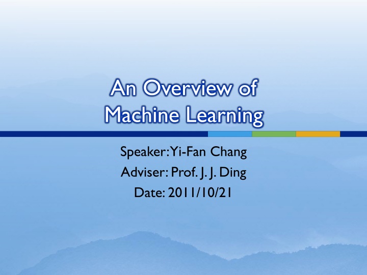 an overview of machine learning n.w