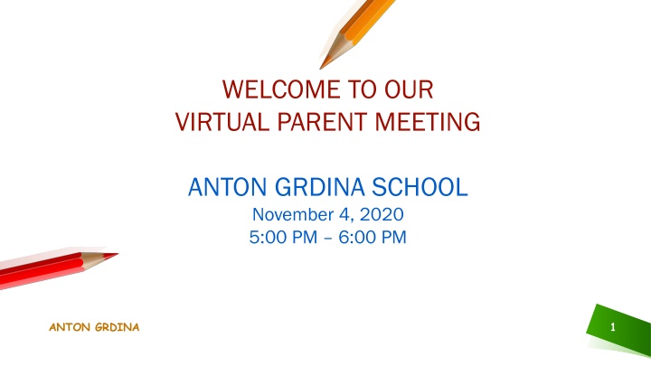 welcome to our virtual parent meeting n.w