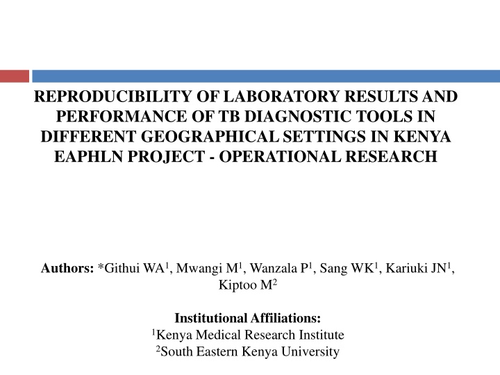 reproducibility of laboratory results n.w