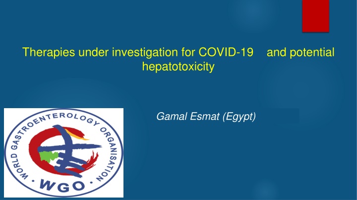 therapies under investigation for covid n.w