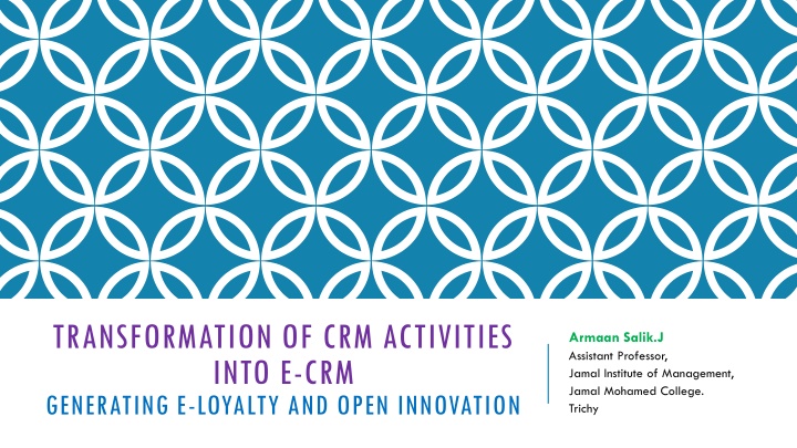 transformation of crm activities into n.w