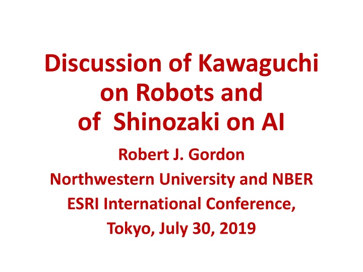 discussion of kawaguchi on robots n.w