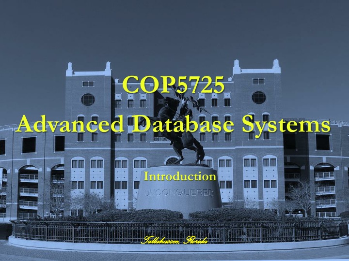 cop5725 n.w