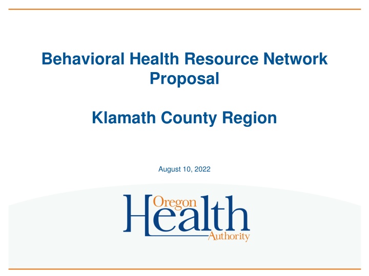 behavioral health resource network proposal n.w