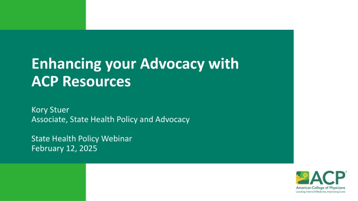 enhancing your advocacy with acp resources n.w