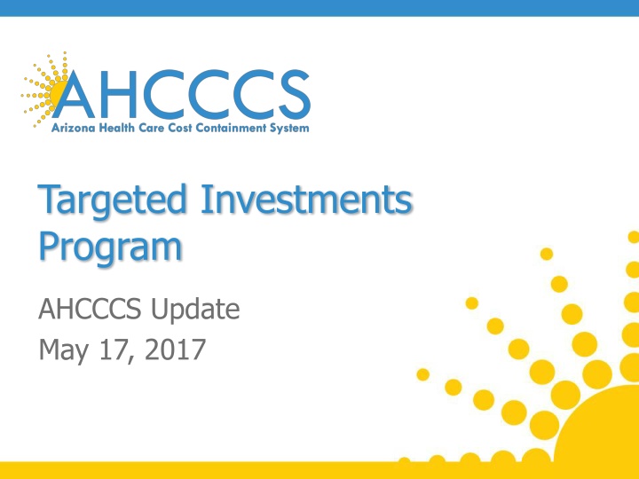 targeted investments program n.w