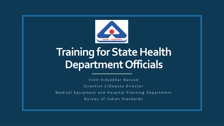 training for state health department officials n.w
