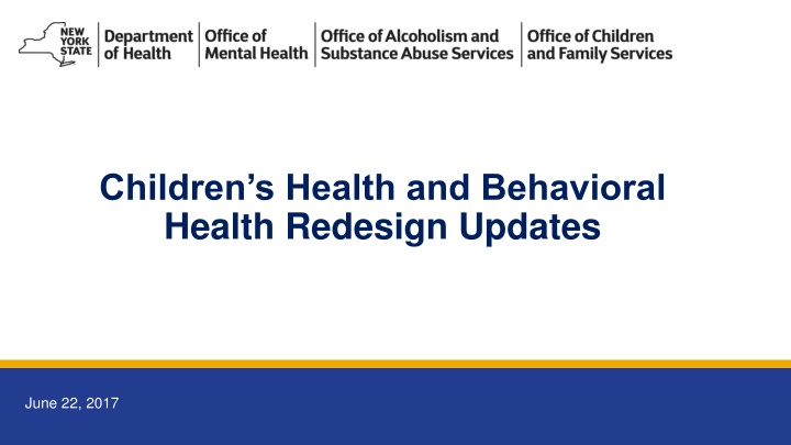 children s health and behavioral health redesign n.w