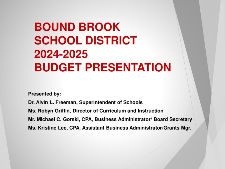 bound brook school district 2024 2025 budget n.w