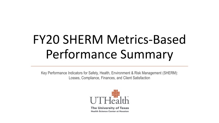fy20 sherm metrics based performance summary n.w