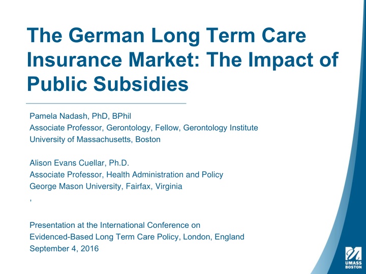 Impact of Public Subsidies on German LTCI Market