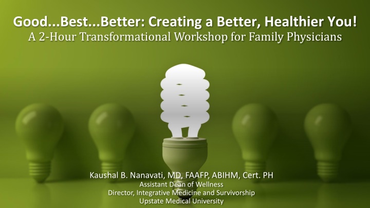 good best better creating a better healthier n.w
