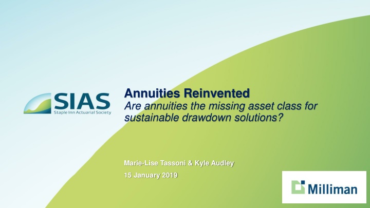 annuities reinvented are annuities the missing n.w