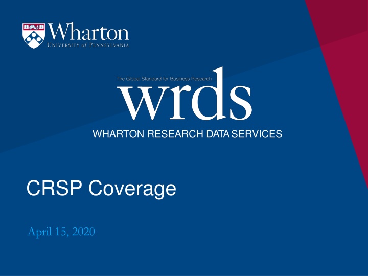 wharton research dataservices n.w