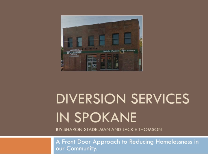 diversion services in spokane by sharon stadelman n.w