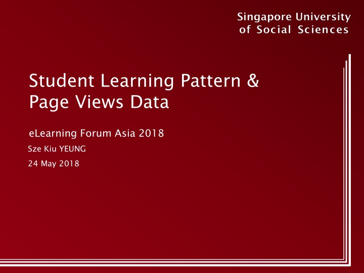 student learning pattern page views data n.w