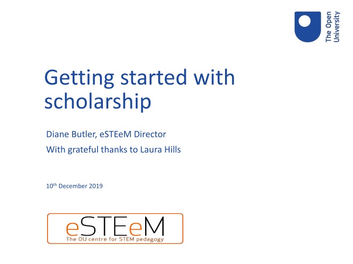 getting started with scholarship n.w