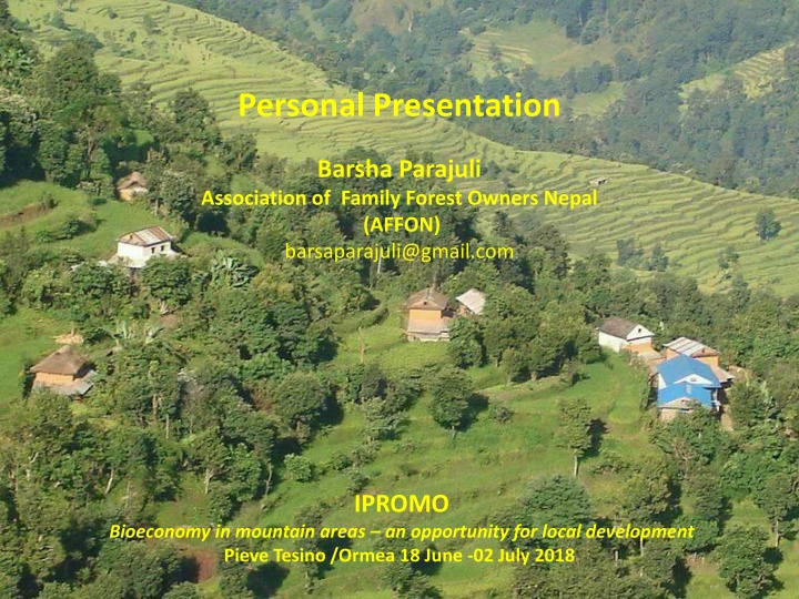 personal presentation n.w