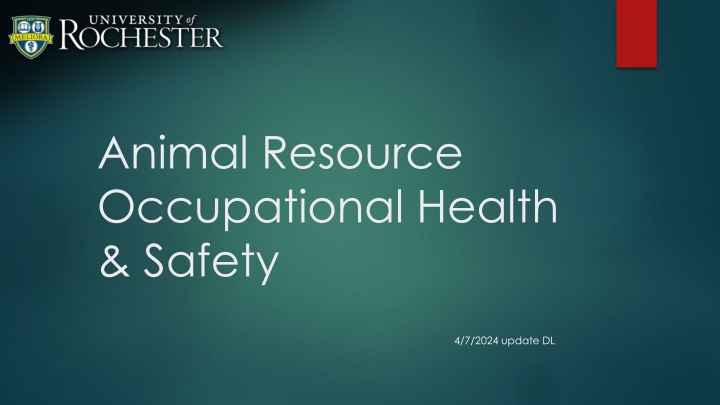 animal resource occupational health safety n.w