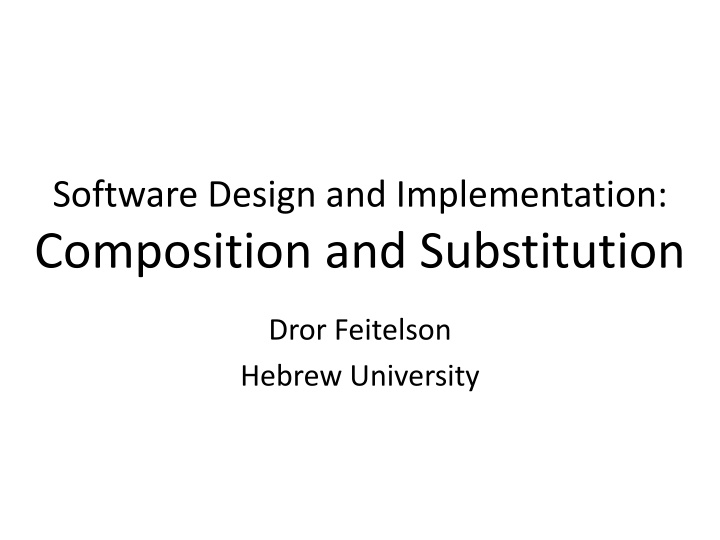 software design and implementation composition n.w