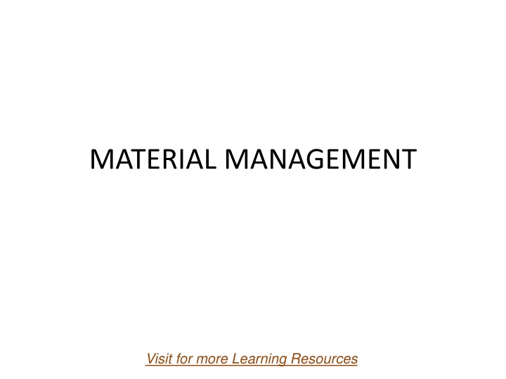 material management n.w