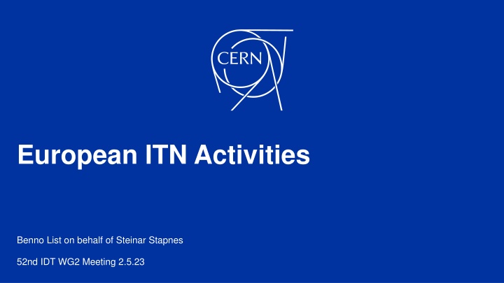 european itn activities n.w