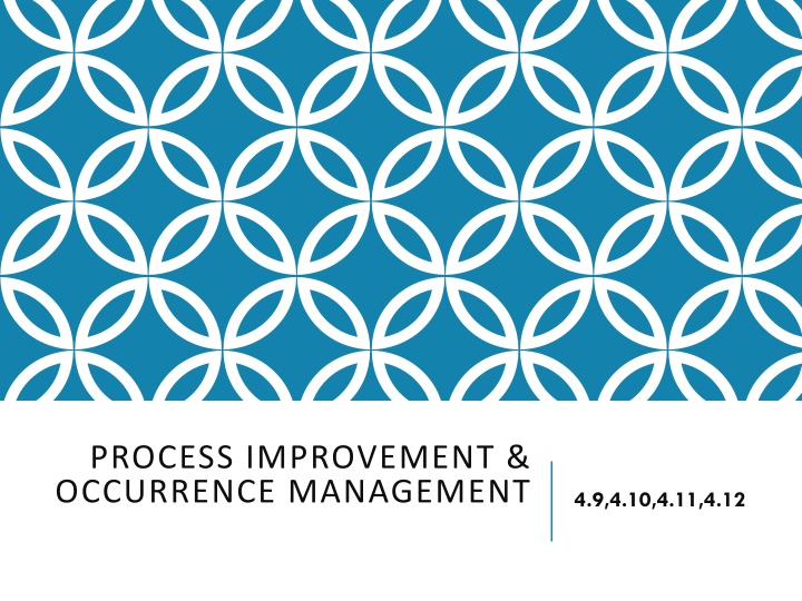 Process Improvement & Occurrence Management