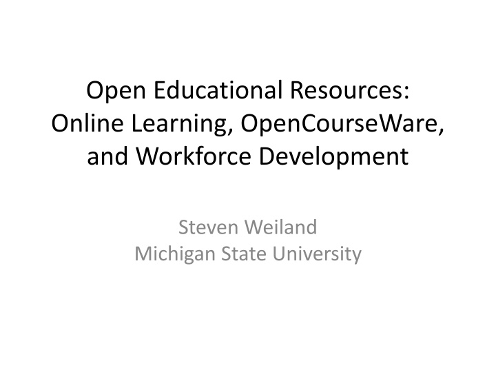 open educational resources online learning n.w