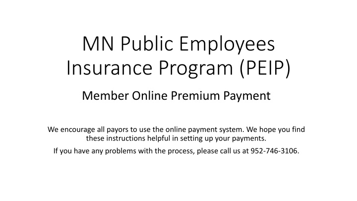 mn public employees insurance program peip n.w