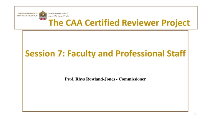 the caa certified reviewer project n.w