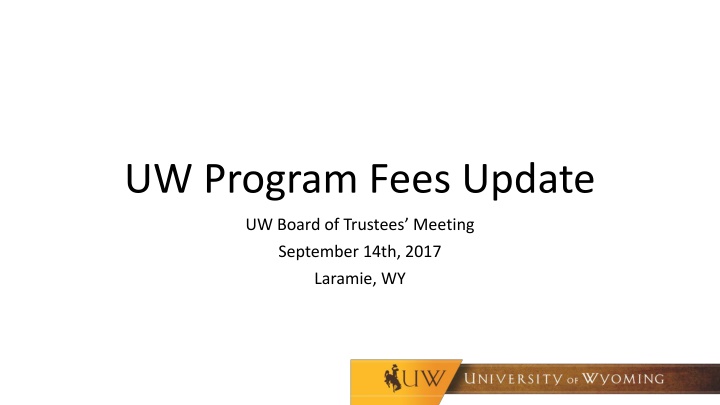 uw program fees update n.w