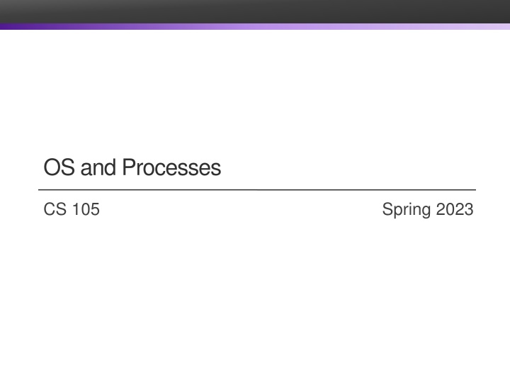 os and processes n.w