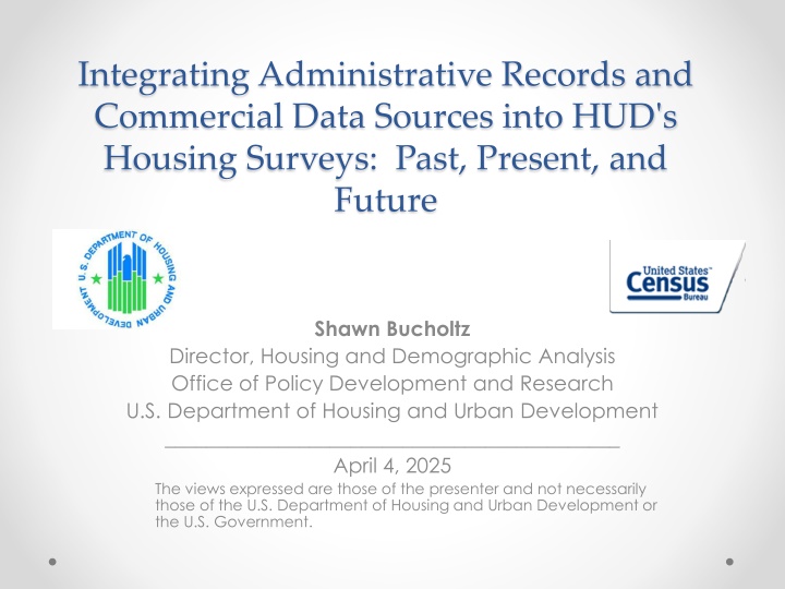Integrating Administrative Records into HUD's Housing Surveys