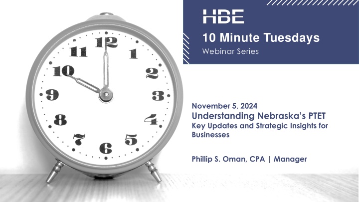 10 minute tuesdays webinar series n.w