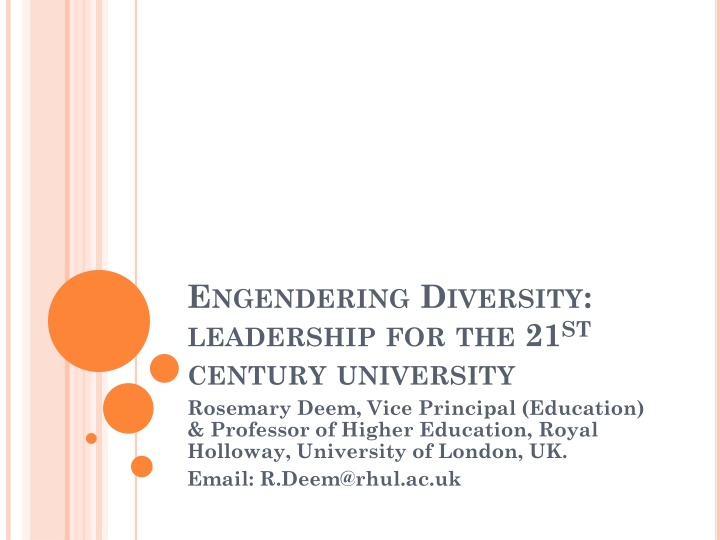e ngendering d iversity leadership n.w