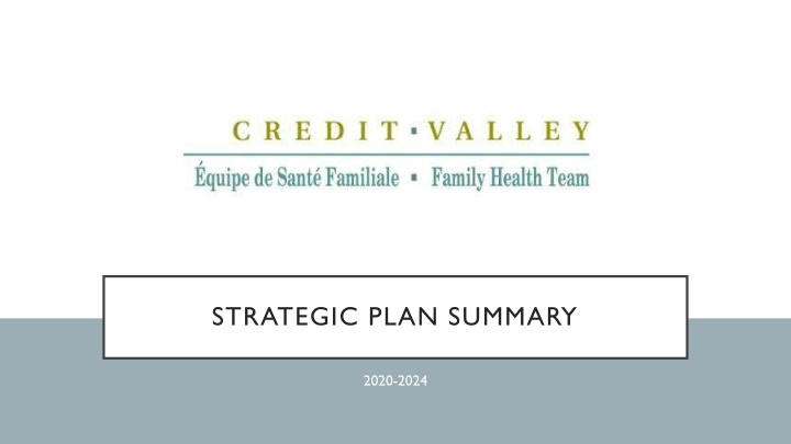 strategic plan summary n.w