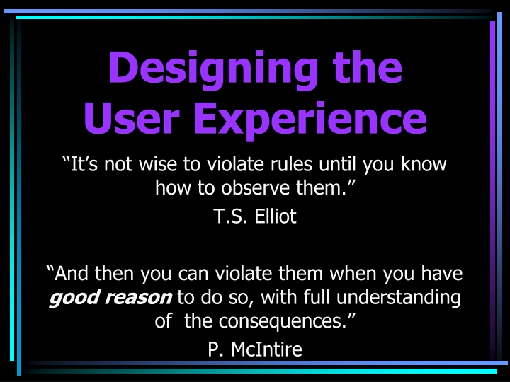 Simplifying User Experience Design