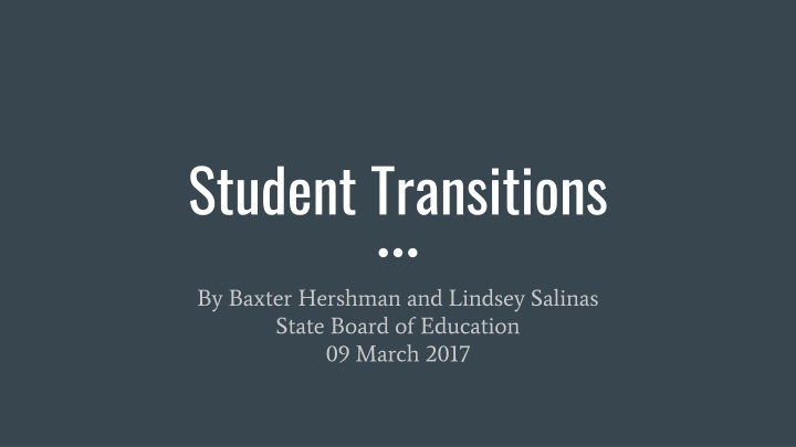 student transitions n.w